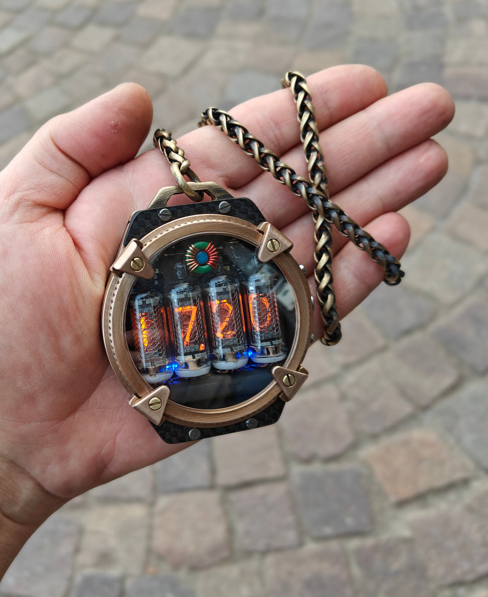 Pocket Nixie 4 tubes Handmade