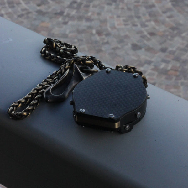 Pocket Led Watch 6 RED or Green digits Handmade