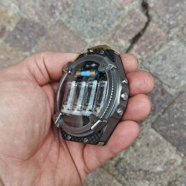 Pocket Nixie 4 tubes Handmade