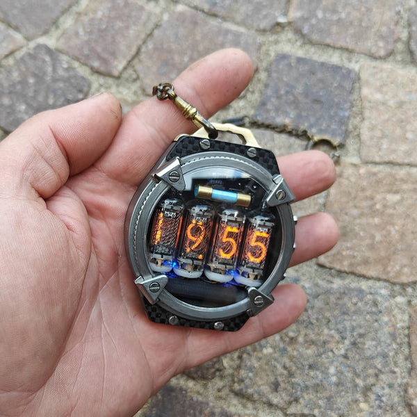 Pocket Nixie 4 tubes Handmade