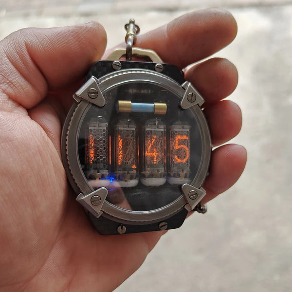 Pocket Nixie 4 tubes Handmade