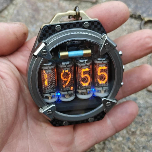 Pocket Nixie 4 tubes Handmade