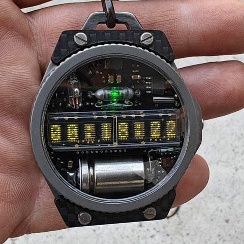 Pocket Nixie Led Watch Handmade
