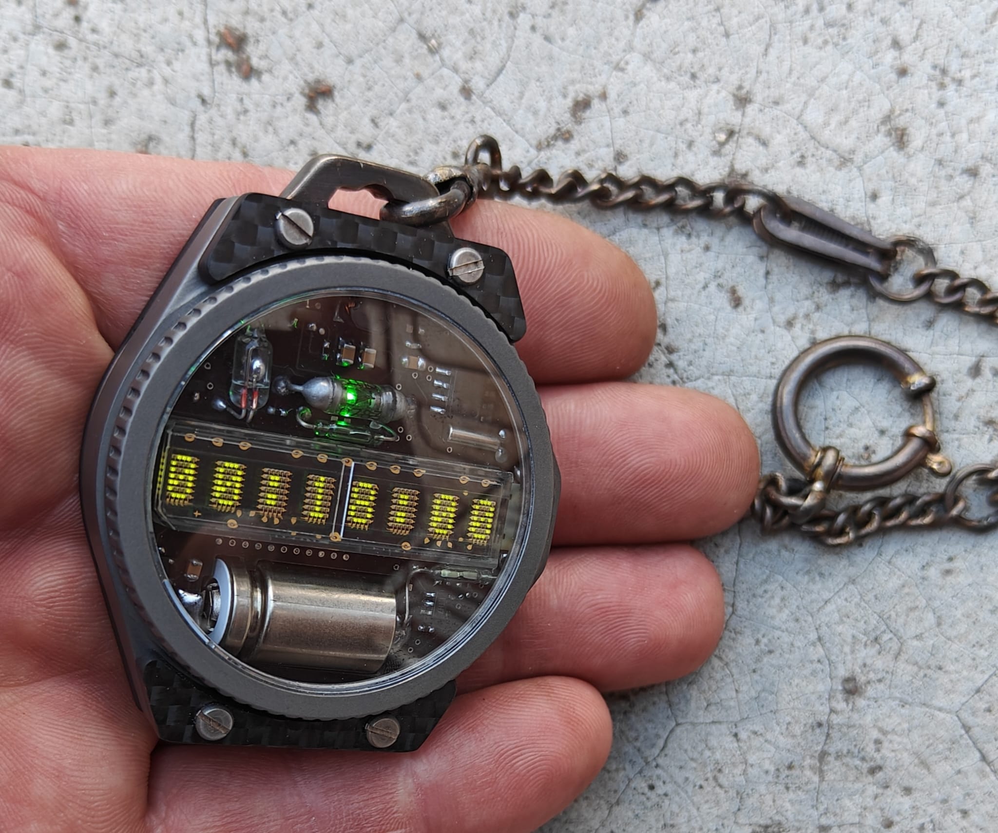 Pocket Nixie Led Watch
