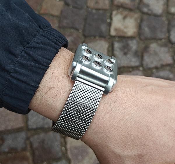 Titanium wrist watch , self made, Made in Italy