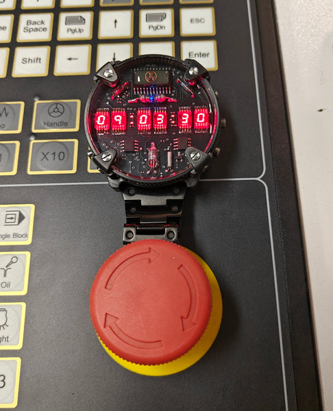 Zirconium led watch | nixie | Handmade| Italian design