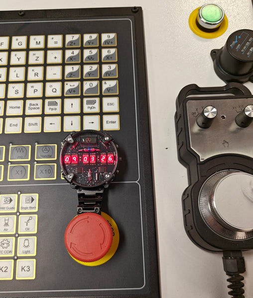 Zirconium led watch | nixie | Handmade| Italian design