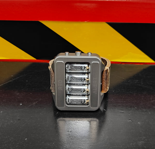 Nixie watch,  Titanium watch, Handmade, Full functions with accelerometer.