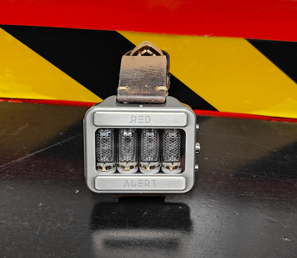 Nixie watch,  Titanium watch, Handmade, Full functions with accelerometer.