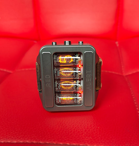 Nixie watch,  Titanium watch, Handmade, Full functions with accelerometer.
