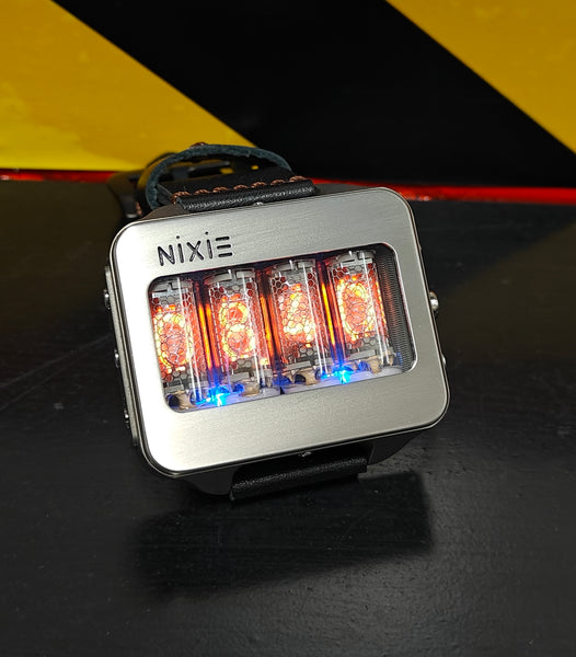 Nixie watch,  Titanium watch, Handmade, Full functions with accelerometer.