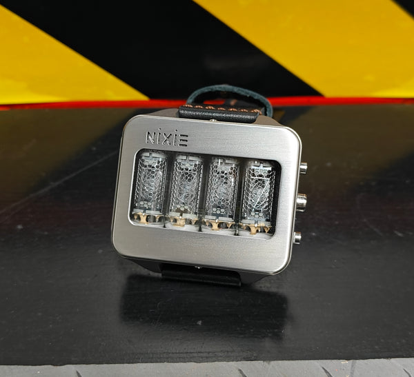 Nixie watch,  Titanium watch, Handmade, Full functions with accelerometer.