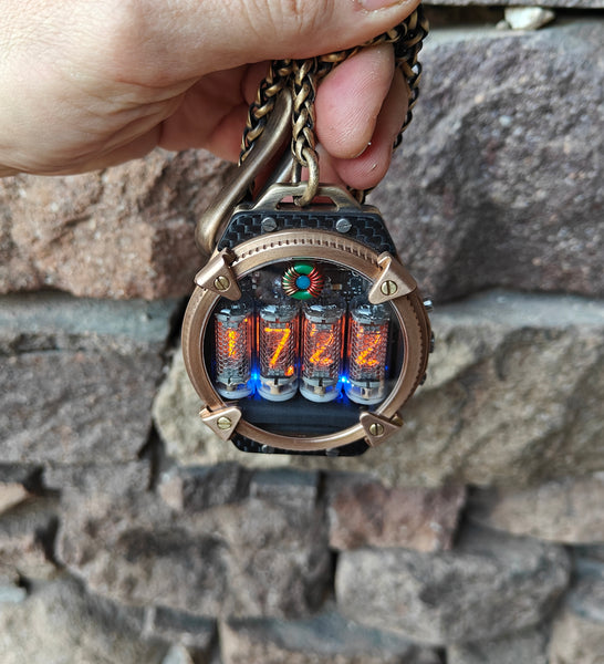 Pocket Nixie 4 tubes Handmade