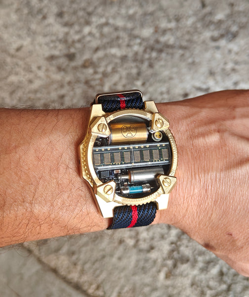 Nixie watch dosimeter matrix led red