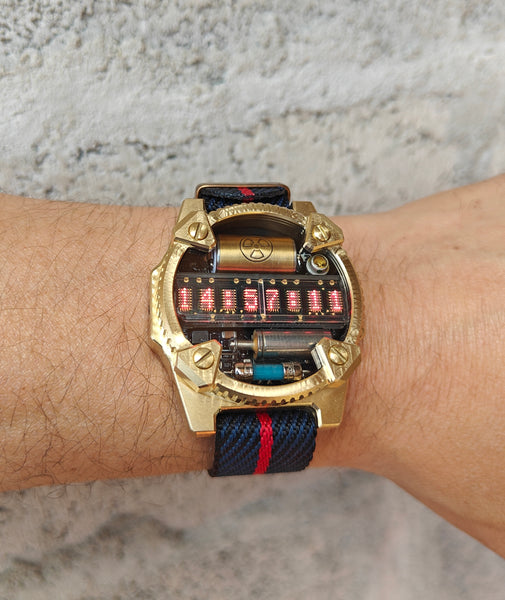 Nixie watch dosimeter matrix led red