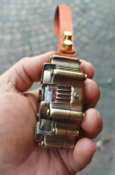 Special Nixie pocket watch, with a radiation dosimeter.  Handmade