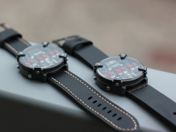 Zirconium led watch | nixie | Handmade| Italian design