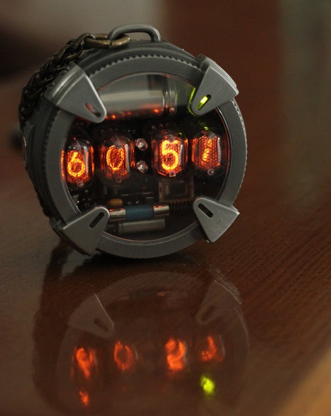 Nixie watch , Pocket titanium watch,Nixie watch , with γ , β and X-ray radiation dosimeter.