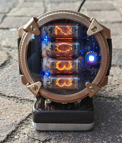 Pocket Nixie 4 tubes Handmade