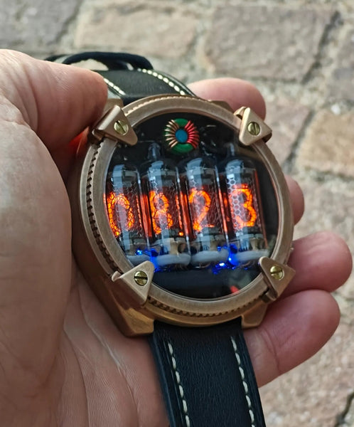 Pocket Nixie 4 tubes Handmade