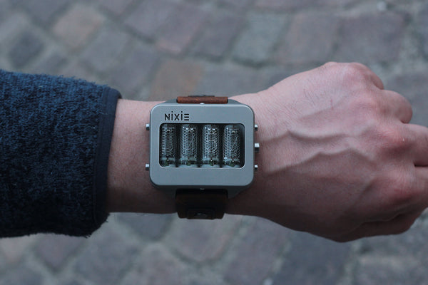 Nixie watch,  Titanium watch, self made, Full functions with accelerometer. - titantimepiece